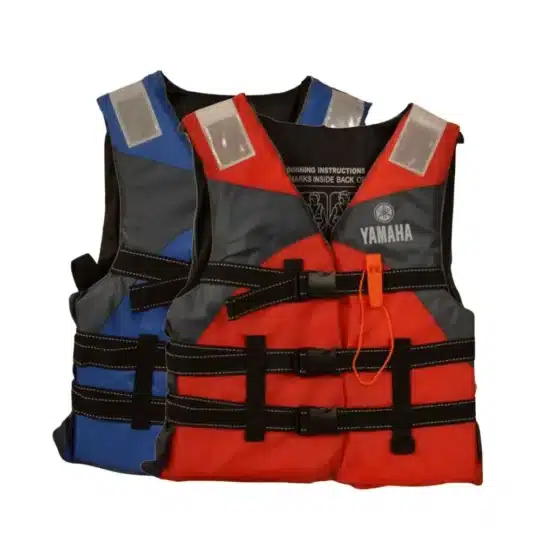 Chalecos salvavidas Yamaha 100 N para embarcaciones. Cómodos, seguros y de alta flotabilidad, ideales para navegación, deportes acuáticos y emergencias en el mar.