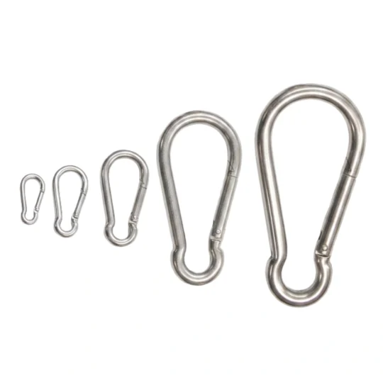 Mosquetón INOX de acero inoxidable para embarcaciones y aplicaciones náuticas
