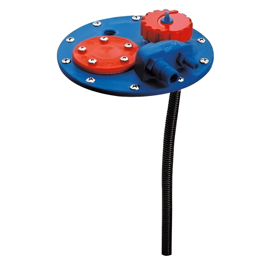 Tapa de inspección de tanque de combustible barco.