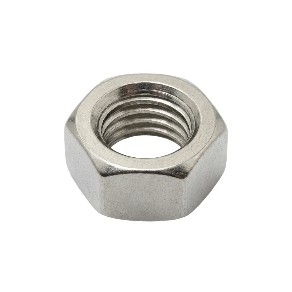 Tuerca inoxidable hexagonal M3 para tornillos de rosca métrica en embarcaciones