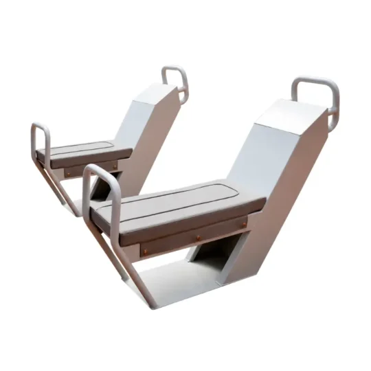 Asiento consola de aluminio para embarcaciones semirrígidas con casco de aluminio