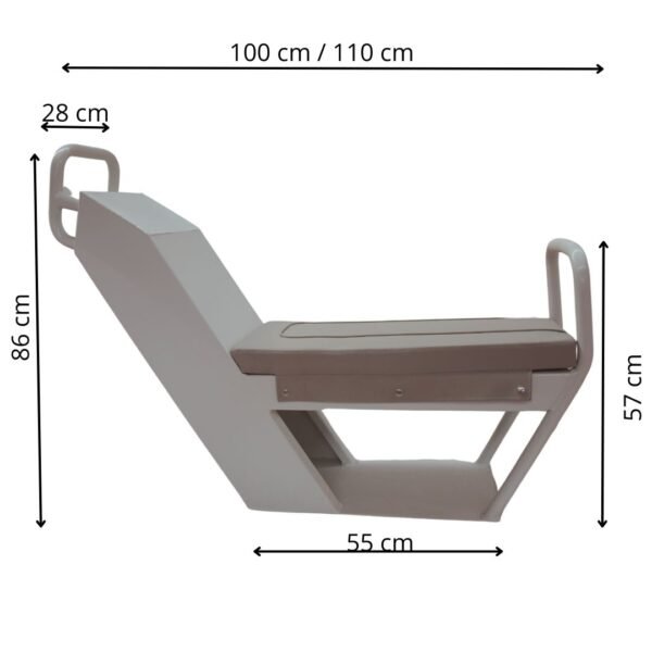 Asiento consola aluminio