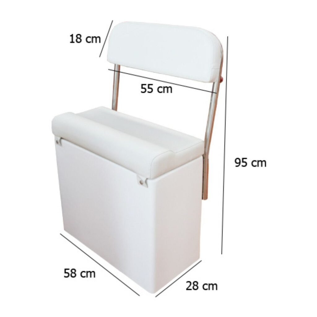 Asiento Riñonera INOX medidas