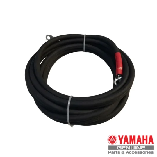 Cable original Yamaha para conectar a baterías náuticas de embarcaciones semirrígidas, barcos y lanchas. Incluye los cables positivo y negativo. Se utiliza para conectar el motor Yamaha a la batería.