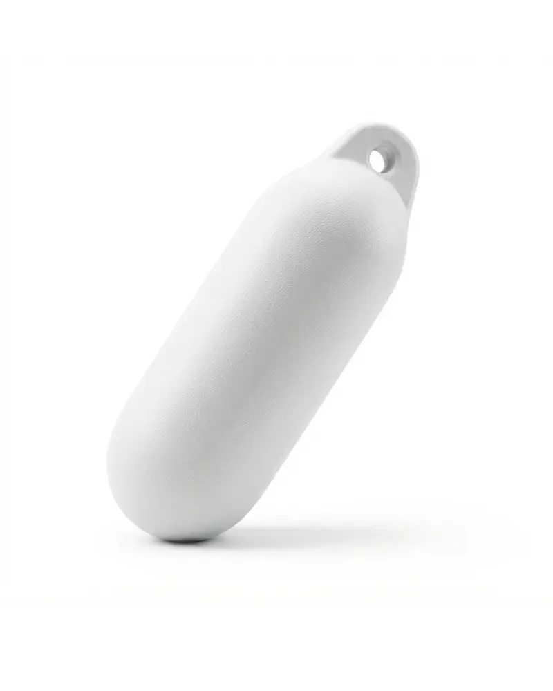 Defensa hinchable para embarcaciones de PVC blanco de alta resistencia antipinchazos.