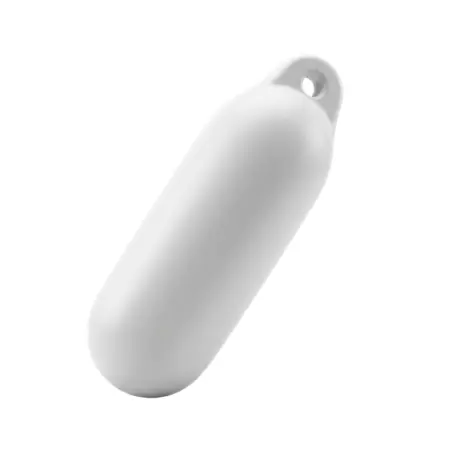 Defensa hinchable para embarcaciones de PVC blanco de alta resistencia antipinchazos.