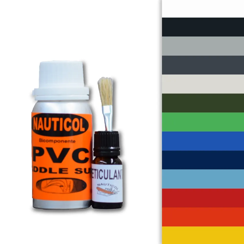 Variedad de colores de parches de PVC para reparación de pinchazos, rajas o cortes de tablas SUP / tablas Paddle Surf.