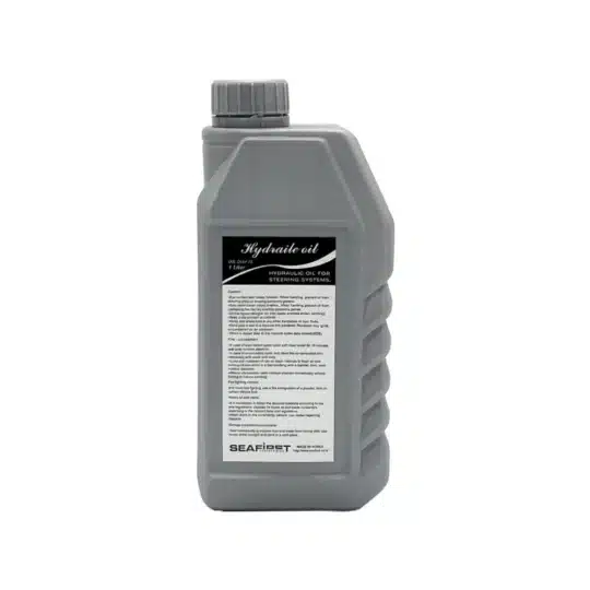 Botella de 1 litro de aceite para dirección hidráulica Seafirst para motores marinos.