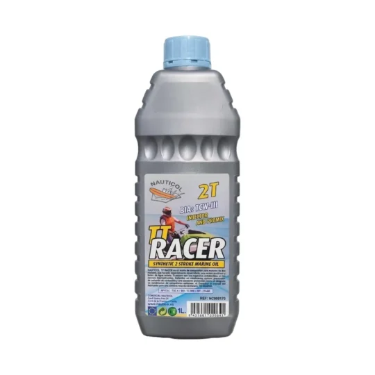 Aceite fueraborda 2T Nauticol TT Racer 1L sintético para motos de agua y motores marinos.