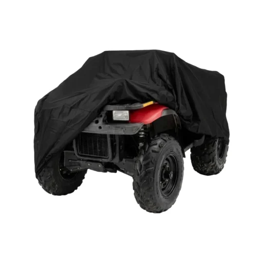 Funda protectora universal de color negro para Quad y ATV, resistente a la intemperie, lluvia y rayos UV.