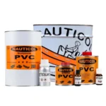Colección de adhesivos bicomponentes Nauticol PVC para reparación de embarcaciones y lonas.