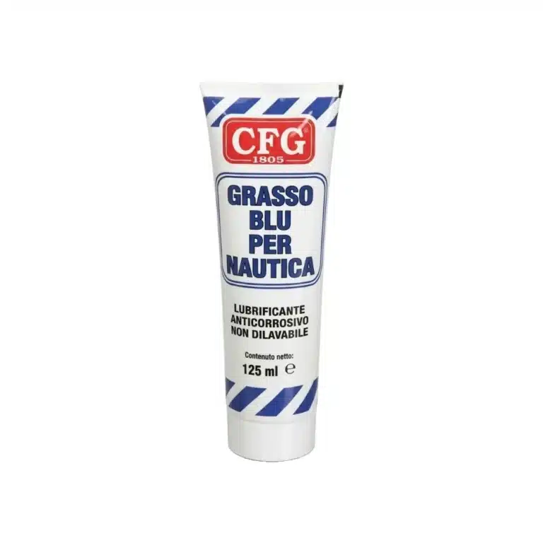 Grasa marina azul CFG 125ml para lubricación y protección contra la corrosión en embarcaciones.