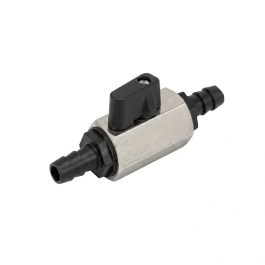 Grifo de combustible con válvula manual de cierre, compatible con mangueras de 8 y 10 mm. Diseñado para controlar el paso de combustible o agua en depósitos de barcos, semirrígidas, neumáticas, lanchas y yates, ofreciendo una instalación sencilla y un funcionamiento seguro.