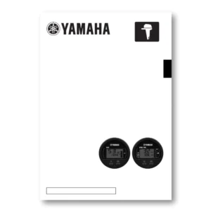 Manual técnico de indicadores Yamaha 6Y8 para tacómetro y cuentakilómetros con funciones de trimado, presión y consumo.