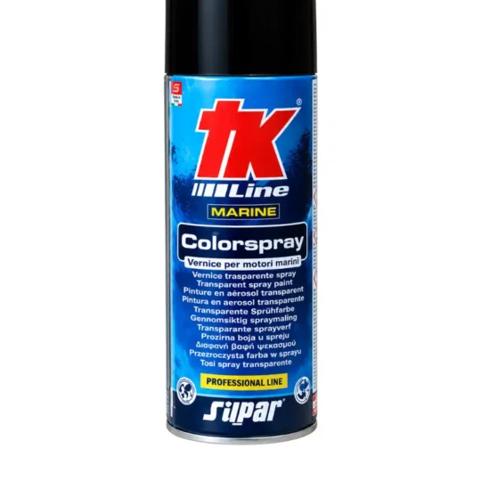 Spray de pintura para hélices de barcos TK-Line en color negro mate