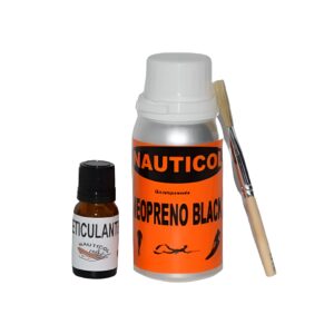 Kit pegamento Neopreno Black. Ideal para el pegado de gomas, trajes de neopreno, trajes de buceo, cuellos y accesorios. 100% flexible.