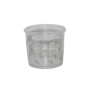 Vaso Mezclador Pegamento Pintura con varios sistemas de medidas. Perfecto para mezclar pegamentos náuticos bicomponentes o pinturas.