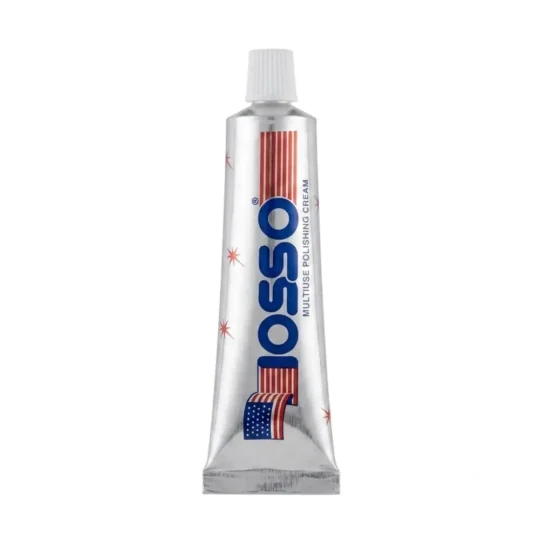 Crema pulidora multiusos Iosso para metales, fibra de vidrio y plásticos.