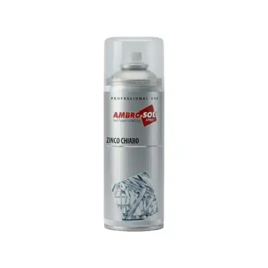 Spray para galvanizar metales con partículas de zinc, ideal para remolques y protección anticorrosión.