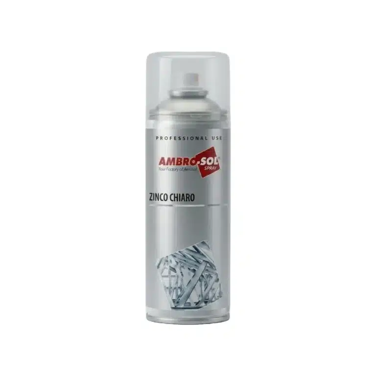Spray para galvanizar metales con partículas de zinc, ideal para remolques y protección anticorrosión.