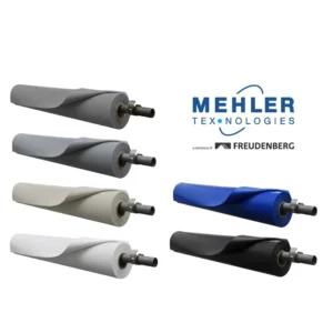 Variedad de colores de tejido PVC 1100 gr para náutica: azul, blanco, negro y gama de grises para reparación de flotadores