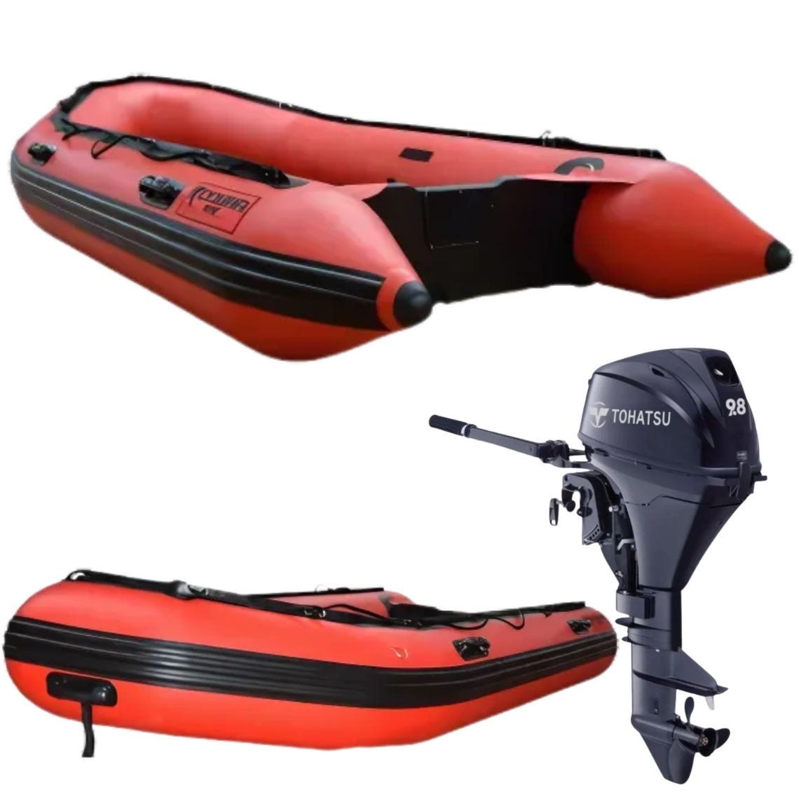 Cobra Neumática 3.80m + Motor Tohatsu 9,8cv Popero