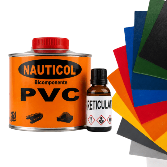 Pack Pegamento PVC Nauticol+ Parche Tejido 50x50cm