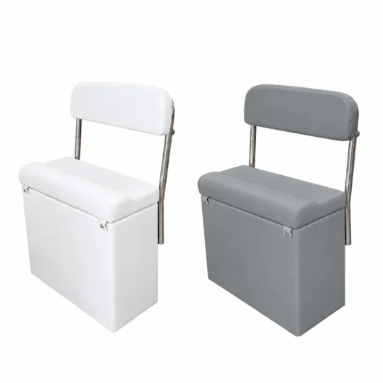Asiento Riñonera INOX para embarcaciones semirrígidas con respaldo ergonómico