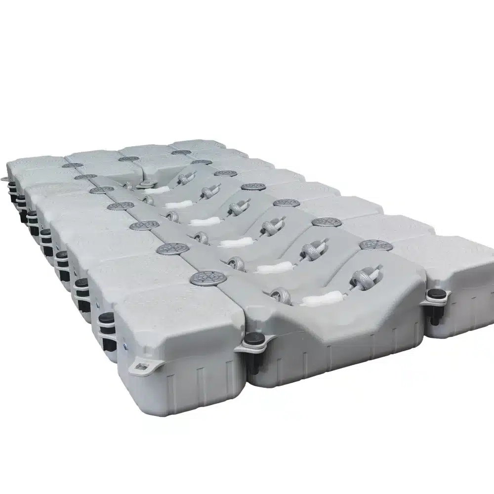 Plataforma flotante o pantalán para semirrígidas, neumáticas, Zodiac, dinguis, tenders, motos de agua, jet ski, etc.