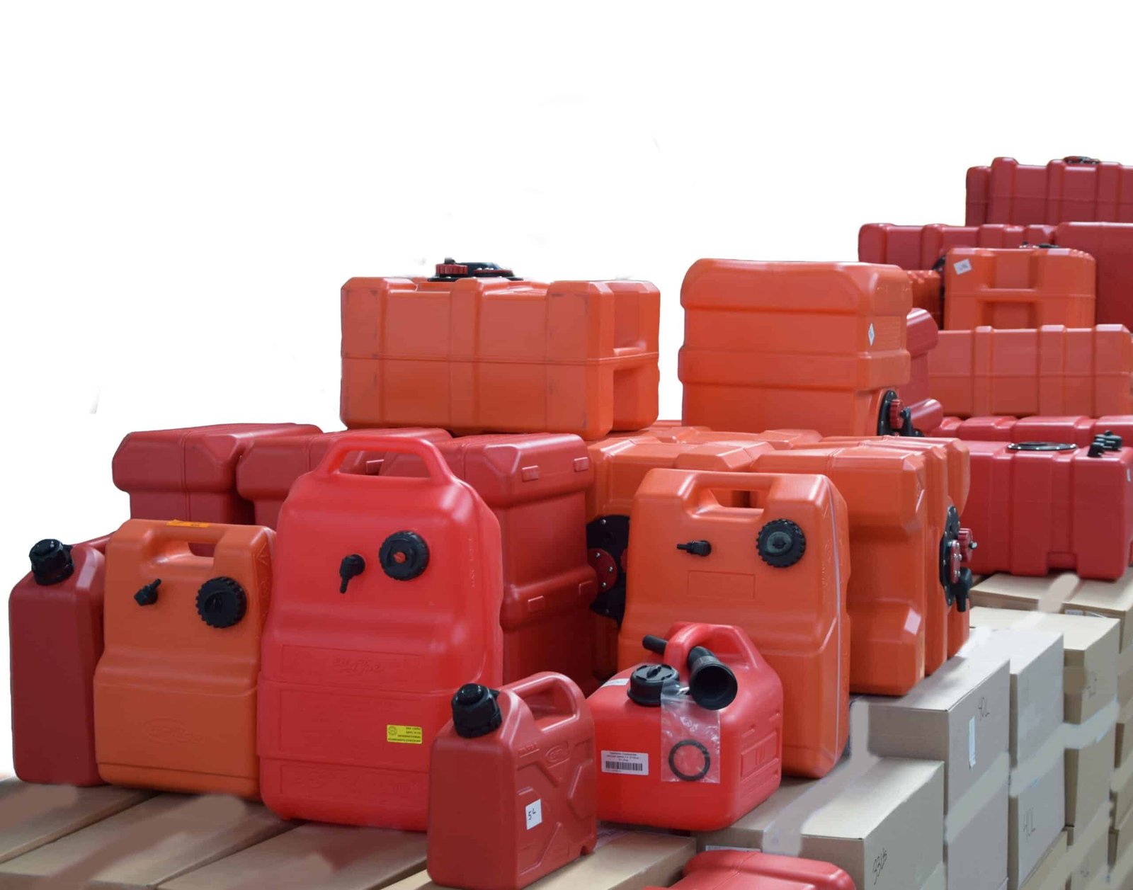 Depósitos de gasolina portátiles homologados para embarcaciones neumáticas y semirrígidas, disponibles en diferentes capacidades