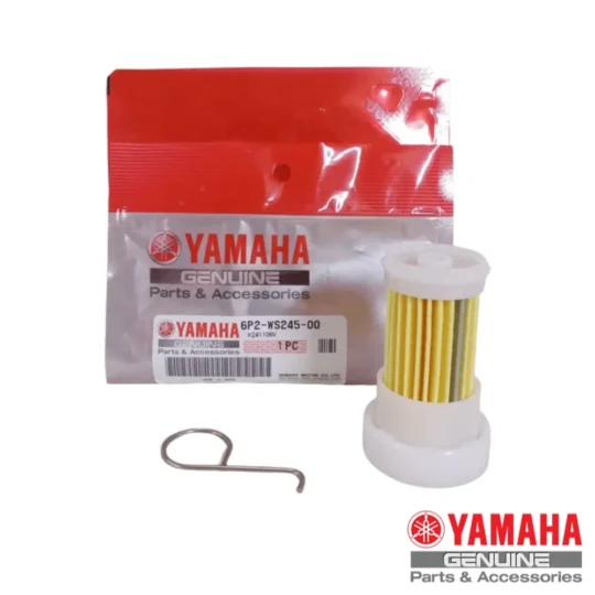El Filtro combustible Yamaha original 6P2-WS245-00 garantiza la máxima protección del sistema de combustible en motores fueraborda Yamaha. Diseñado con materiales de alta calidad, retiene impurezas y agua para asegurar un rendimiento óptimo del motor.