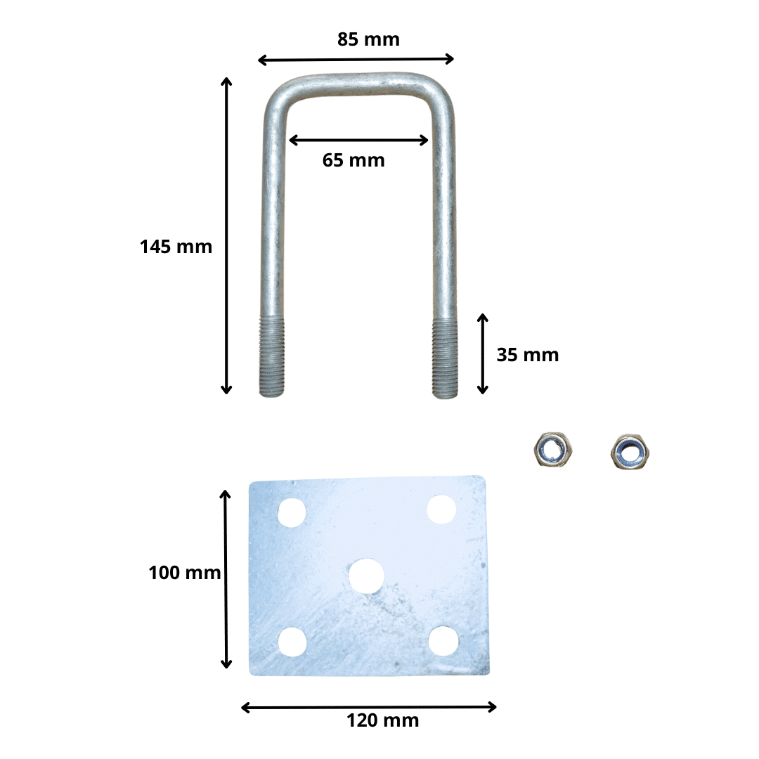 Abarcones galvanizados pletina remolques - Imagen 4