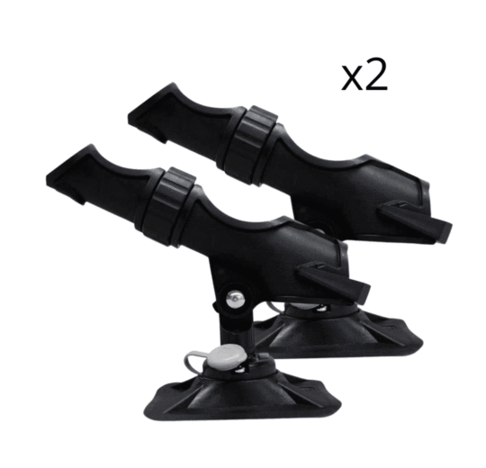 Portacañas pack 2 uds 360º orientable para embarcaciones neumáticas, semirrígidas y kayak