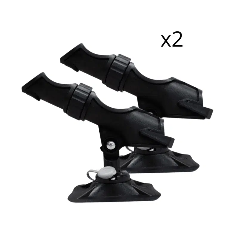 Portacañas pack 2 uds 360º orientable para embarcaciones neumáticas, semirrígidas y kayak