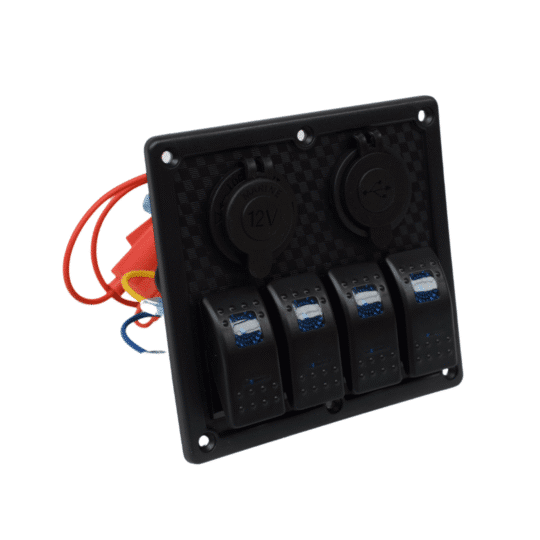 Panel interruptores carbono