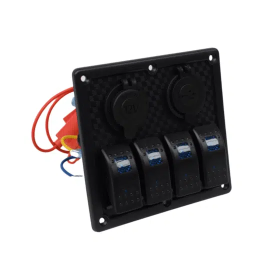 Panel Interruptores Carbono para Embarcaciones