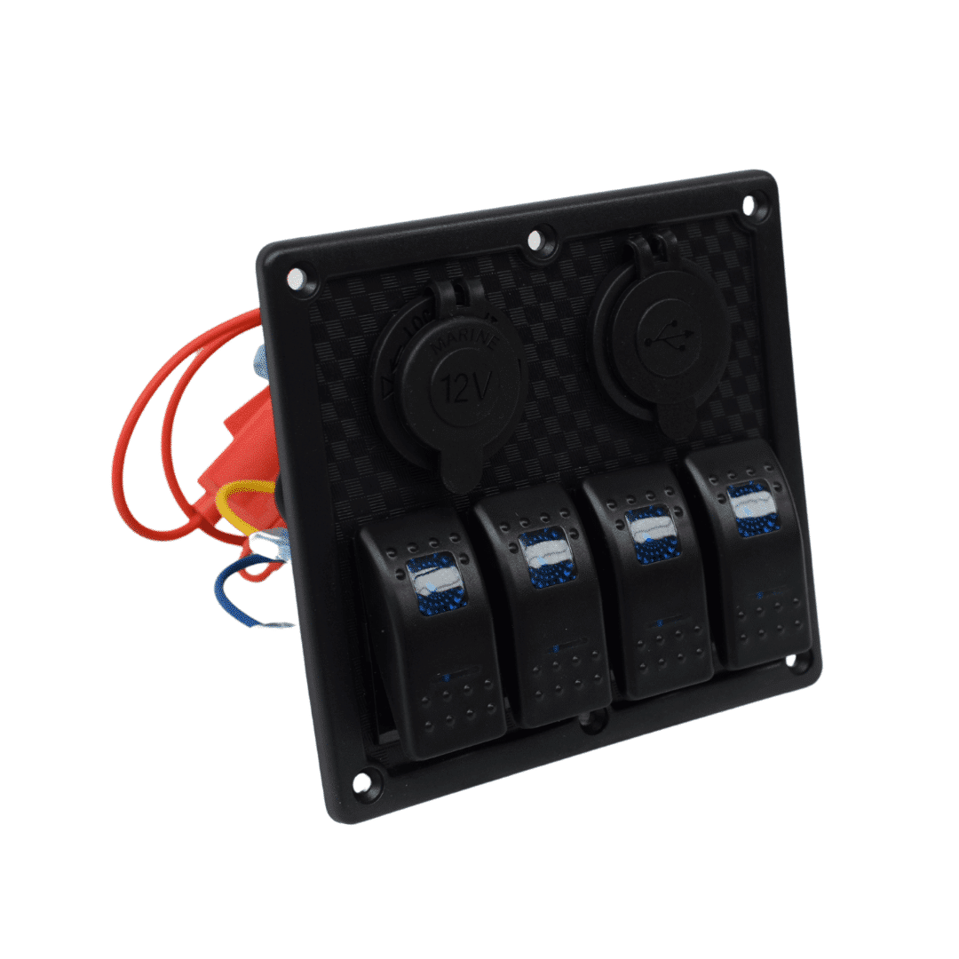 Panel interruptores carbono