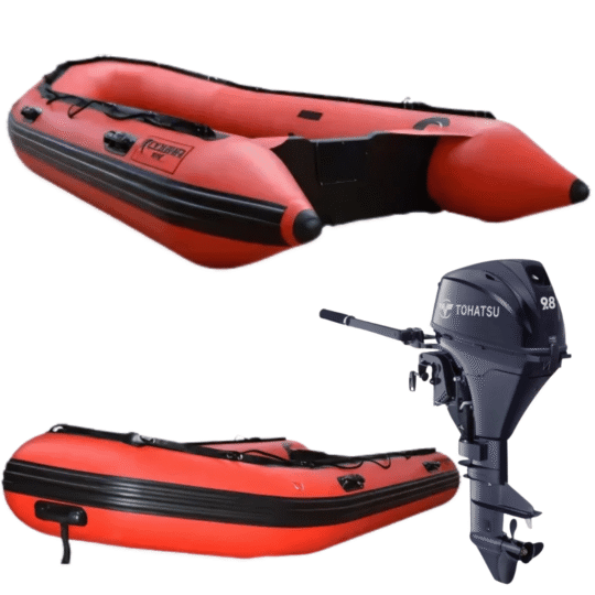 Cobra Neumática 3.80m + Motor Tohatsu 9,8cv Popero
