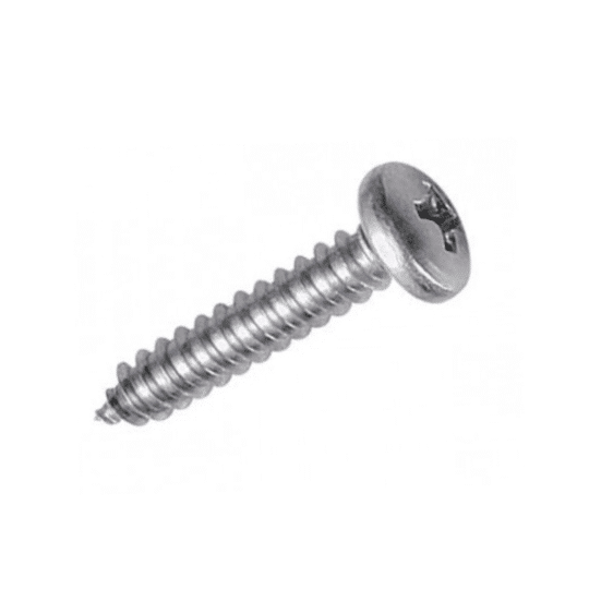 Tornillo inoxidable alomado con punta