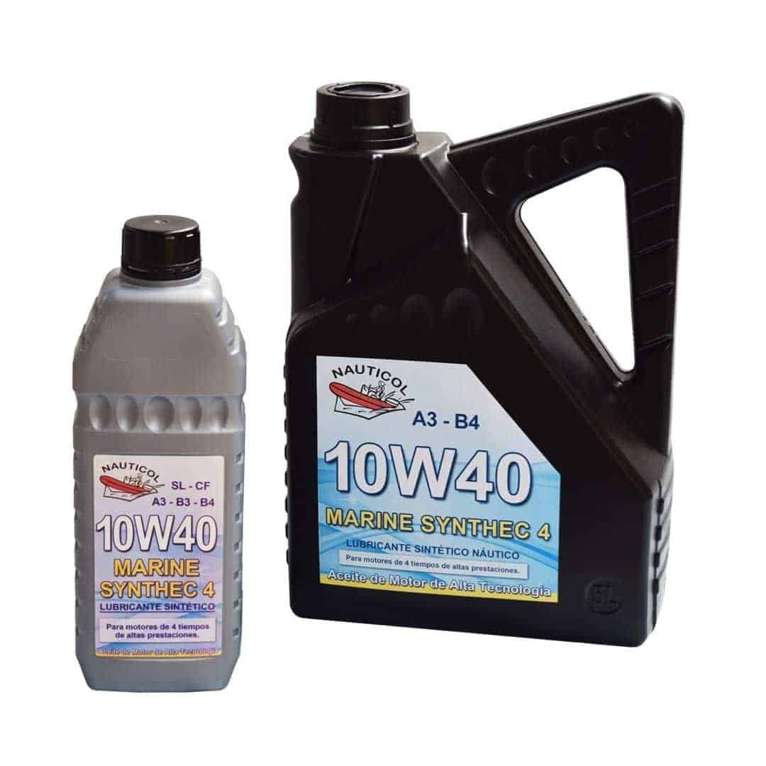 Aceite sintético motor fueraborda 10W40.