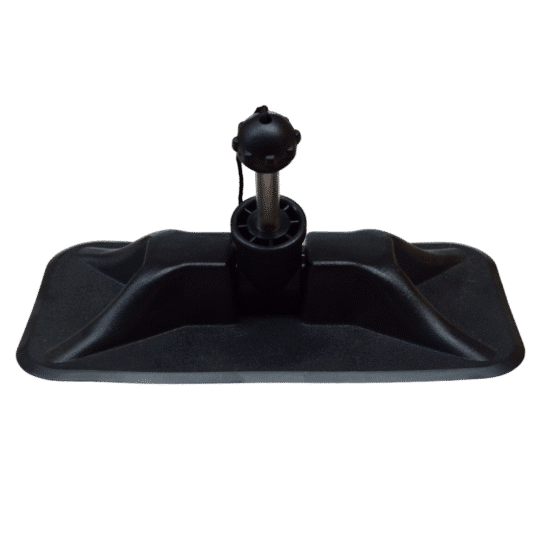 Chumacera PVC Abatible Inox - Negro