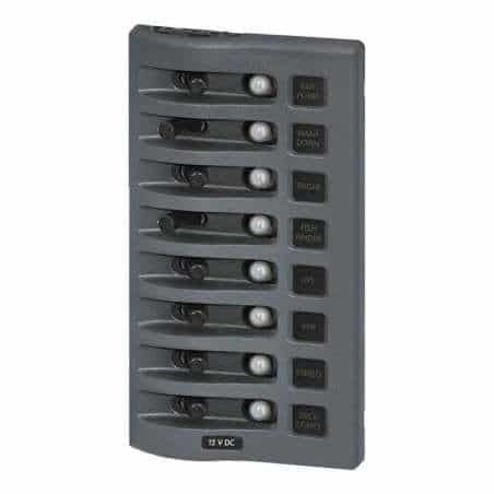 Panel eléctrico 8 disyuntores